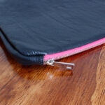 The Golden Boot Golden Boot Leather Portfolio Case – Black/Pink Leather – Personalised Gifts for Her - Crep Direct UK