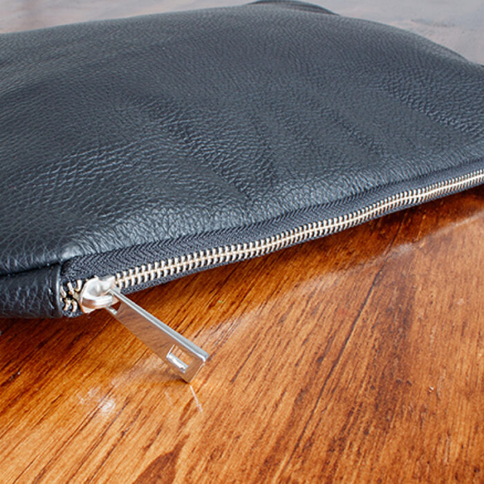 The Golden Boot Golden Boot Leather Portfolio Case – Black Leather – Mens Wallets, Bags and Accessories - Crep Direct UK
