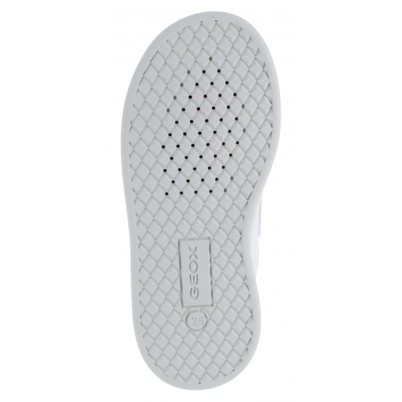 Geox J45LRA Eclyper Trainers – White/Rose Gold – Girls Shoes - Crep Direct UK
