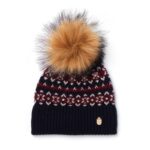 Holland Cooper Jennifer Fairisle Bobble Hat – Ink Navy – Ladies Clothing - Crep Direct UK