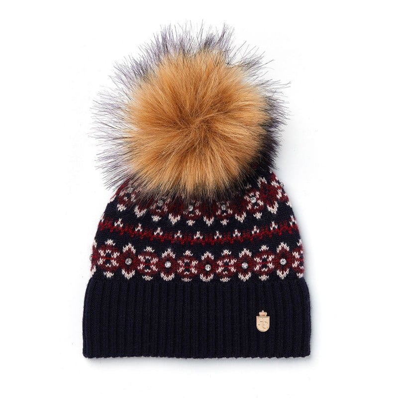 Holland Cooper Jennifer Fairisle Bobble Hat – Ink Navy – Ladies Clothing - Crep Direct UK Holland Cooper Jennifer Fairisle Bobble Hat – Ink Navy – Ladies Clothing - Crep Direct UK