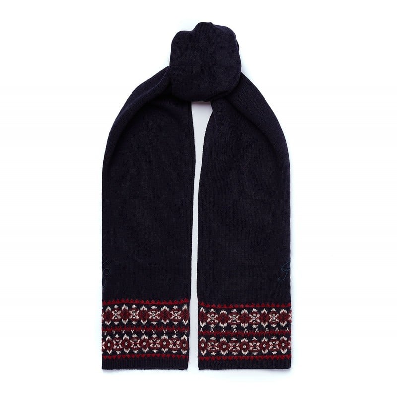 Holland Cooper Jennifer Fairisle Scarf – Ink Navy – Ladies Clothing - Crep Direct UK Holland Cooper Jennifer Fairisle Scarf – Ink Navy – Ladies Clothing - Crep Direct UK