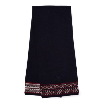 Holland Cooper Jennifer Fairisle Scarf – Ink Navy – Ladies Clothing - Crep Direct UK