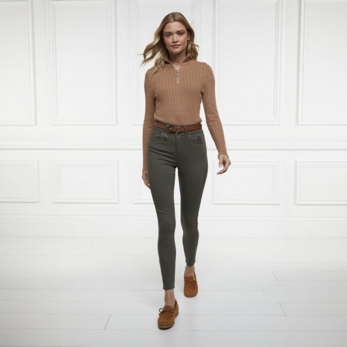 Holland Cooper Jodhpur Jean – Hunter Green – Ladies Clothing - Crep Direct UK