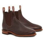 R. M. Williams Kangaroo Craftsman Boots – Chocolate Leather – Mens Boots - Crep Direct UK