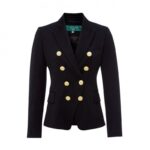 Holland Cooper Knightsbridge Blazer – Black Barathea – Ladies Clothing - Crep Direct UK