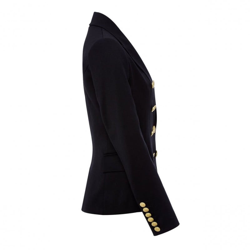 Holland Cooper Knightsbridge Blazer – Black Barathea – Ladies Clothing - Crep Direct UK