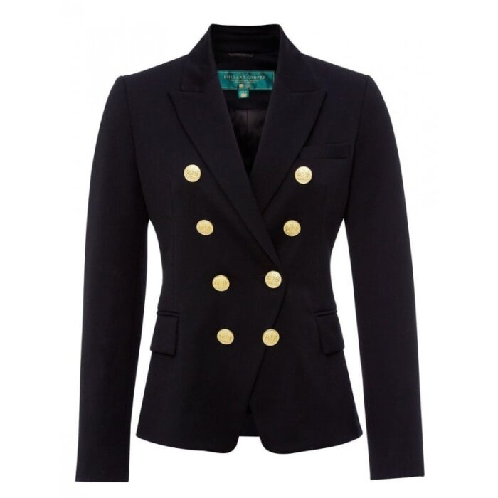 Holland Cooper Knightsbridge Blazer – Navy Barathea – Ladies Clothing - Crep Direct UK