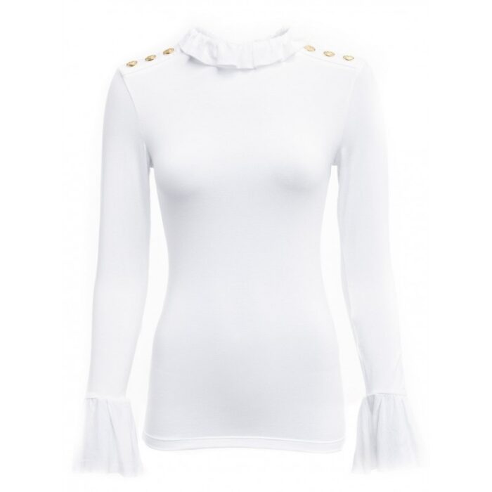 Holland Cooper Lilibet Jersey Tee – White – Ladies Clothing - Crep Direct UK