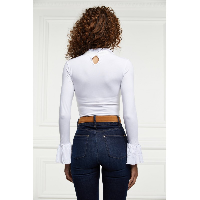 Holland Cooper Lilibet Jersey Tee – White – Ladies Clothing - Crep Direct UK