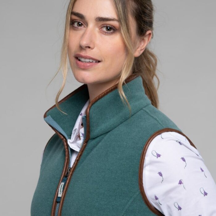 Schoffel Lyndon Fleece Gilets 1057 – Duck Egg – Ladies Clothing - Crep Direct UK