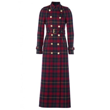 Holland Cooper Full Length Marlborough Trench - Logan Tartan - Ladies Clothing