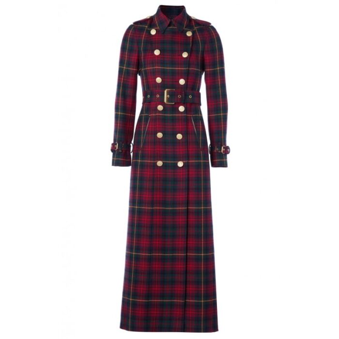Holland Cooper Full Length Marlborough Trench – Logan Tartan – Ladies Clothing - Crep Direct UK