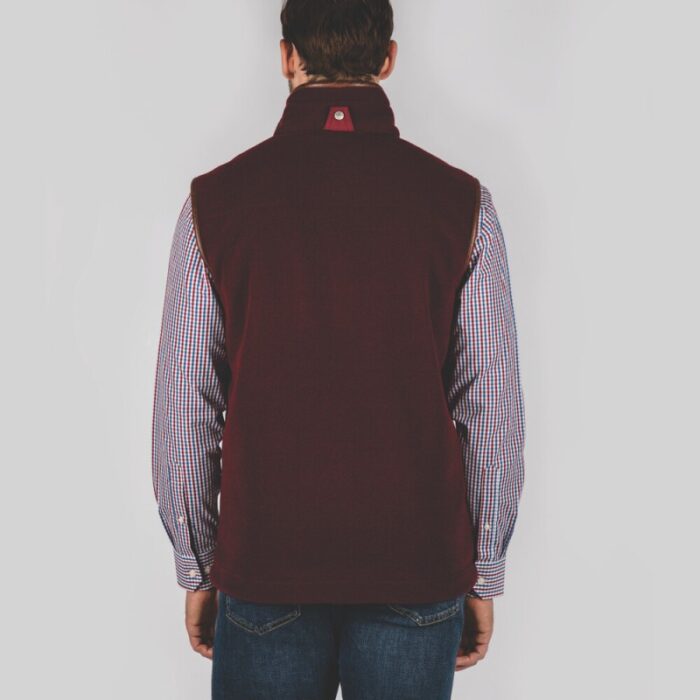 Schoffel Oakham Fleece Gilet 1056 – Claret – Mens Clothing - Crep Direct UK