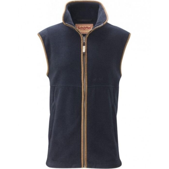 Schoffel Oakham Fleece Gilet 1056 – Navy Textile – Mens Clothing - Crep Direct UK