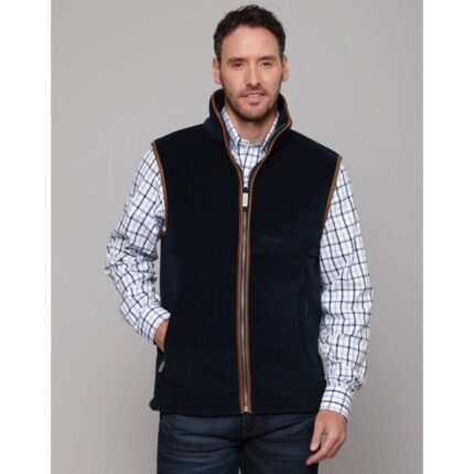 Schoffel Oakham Fleece Gilet 1056 – Navy Textile – Mens Clothing - Crep Direct UK
