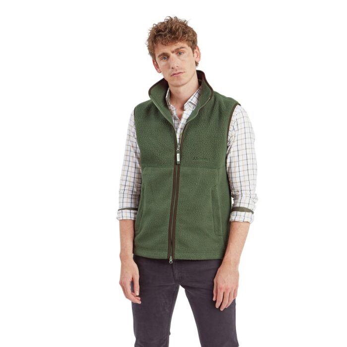Schoffel Oakham Retro Fleece Gilet 23902 – Woodland – Mens Clothing - Crep Direct UK