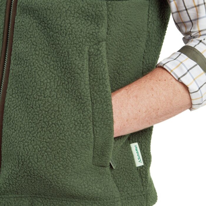 Schoffel Oakham Retro Fleece Gilet 23902 – Woodland – Mens Clothing - Crep Direct UK
