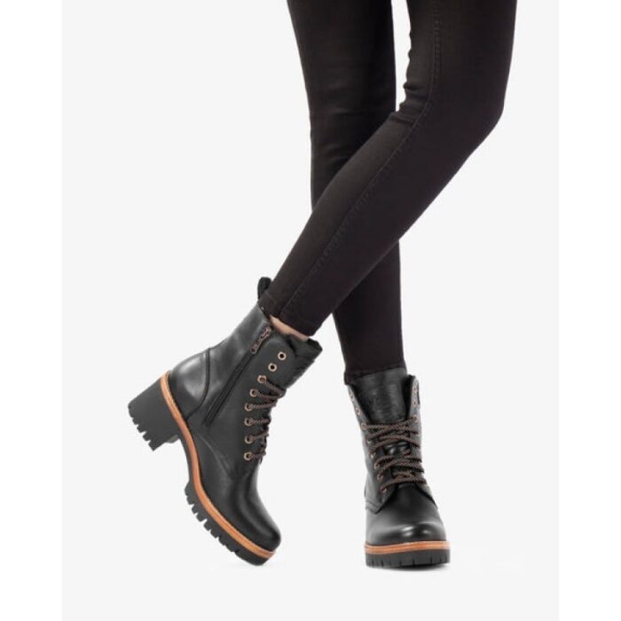 Panama Jack Padma Ankle Boots – Black Leather – Womens Boots - Crep Direct UK