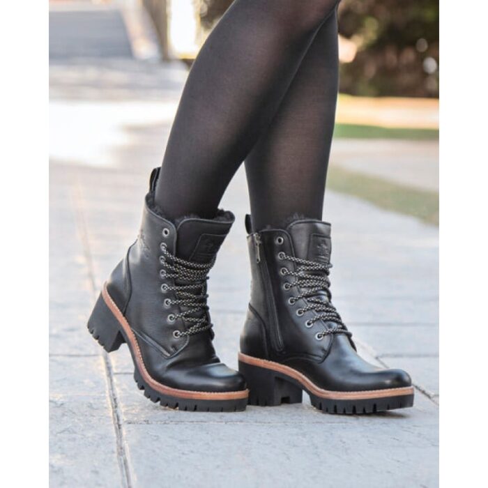 Panama Jack Padma Ankle Boots – Black Leather – Womens Boots - Crep Direct UK