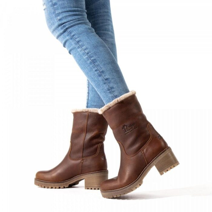 Panama Jack Piola Boots – Bark Leather – Womens Boots - Crep Direct UK