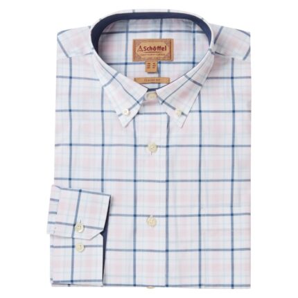 Schoffel Polstead Classic Shirt 4099 – French Navy / Pale Blue / Pale Pink Cotton – Mens Clothing - Crep Direct UK Schoffel Polstead Classic Shirt 4099 – French Navy / Pale Blue / Pale Pink Cotton – Mens Clothing - Crep Direct UK