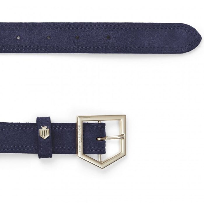 Fairfax and Favor Fairfax & Favor Regina Belt – Navy Suede – Ladies Clothing - Crep Direct UK