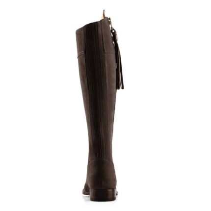 Fairfax and Favor Fairfax & Favor Regular Fit Flat Regina Boots – Chocolate Suede – Womens Boots - Crep Direct UK