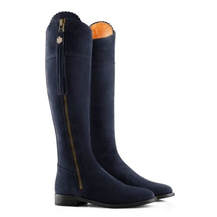 Fairfax and Favor Fairfax & Favor Regular Fit Flat Regina Boots – Navy Suede – Womens Boots - Crep Direct UK Fairfax and Favor Fairfax & Favor Regular Fit Flat Regina Boots – Navy Suede – Womens Boots - Crep Direct UK