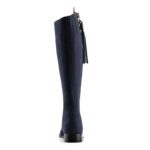 Fairfax and Favor Fairfax & Favor Regular Fit Flat Regina Boots – Navy Suede – Womens Boots - Crep Direct UK