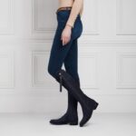 Fairfax and Favor Fairfax & Favor Regular Fit Flat Regina Boots – Navy Suede – Womens Boots - Crep Direct UK