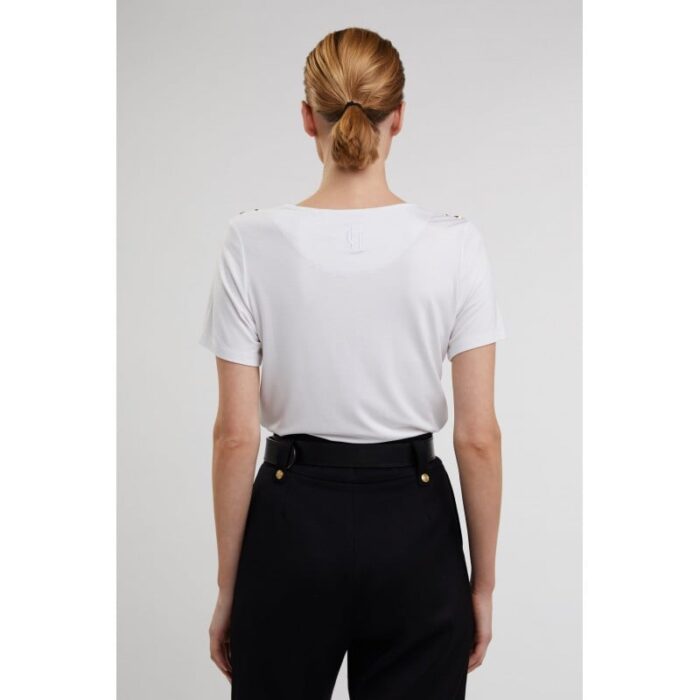 Holland Cooper Relax Fit Crew Neck Tee – White – Ladies Clothing - Crep Direct UK