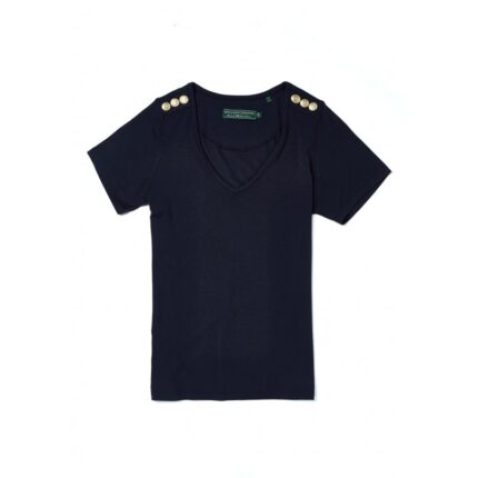 Holland Cooper Relax Fit V- Neck Tee – Navy – Ladies Clothing - Crep Direct UK Holland Cooper Relax Fit V- Neck Tee – Navy – Ladies Clothing - Crep Direct UK