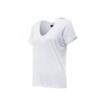 Holland Cooper Relax Fit V-Neck Tee – White – Ladies Clothing - Crep Direct UK