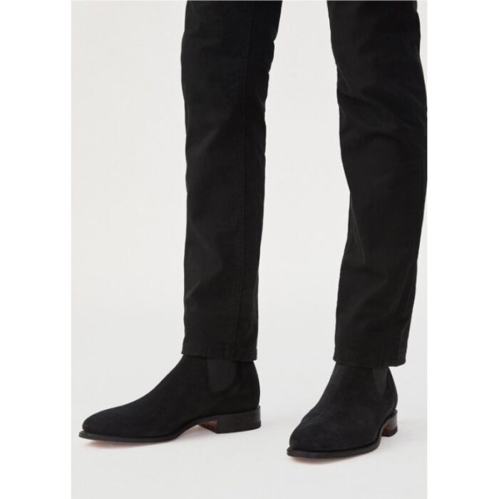 R. M. Williams Comfort Craftsman Boots – Black Suede – Mens Boots - Crep Direct UK