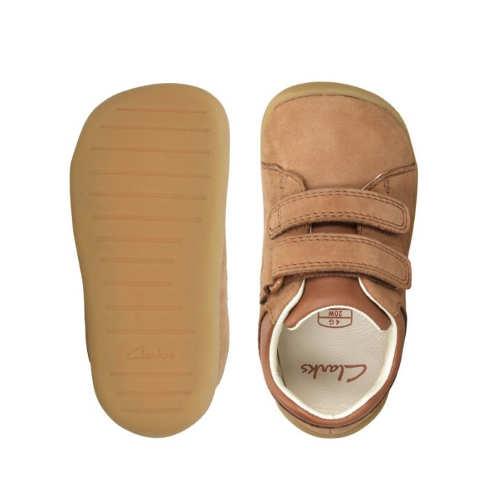 Clarks Roamer Craft Toddler Shoes – Tan – Boys First Shoes - Crep Direct UK