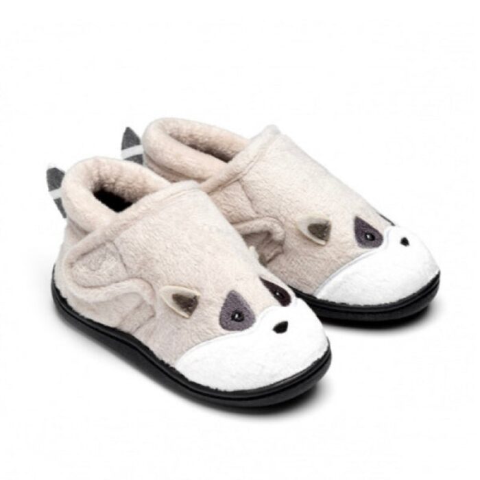 Chipmunks Rocco Memory Foam Slippers – Grey – Boys Slippers - Crep Direct UK