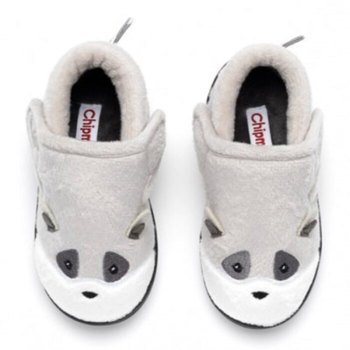 Chipmunks Rocco Memory Foam Slippers – Grey – Boys Slippers - Crep Direct UK