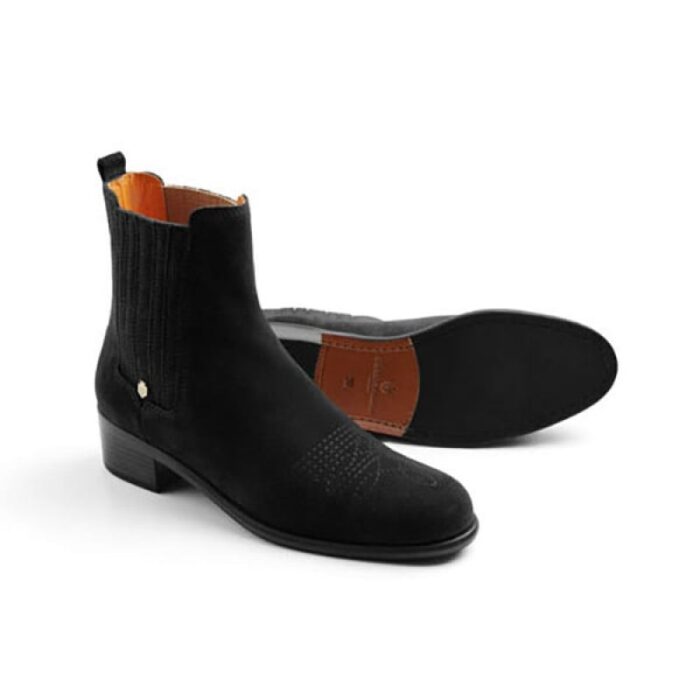 Fairfax and Favor Fairfax & Favor Rockingham Chelsea Boots – Black Suede – Womens Boots - Crep Direct UK