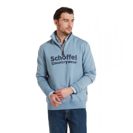 Schoffel Bude Sweatshirt 2020 – Pigeon Blue – Mens Clothing - Crep Direct UK