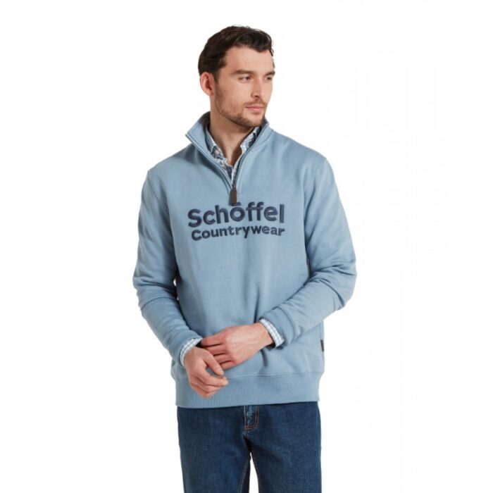 Schoffel Bude Sweatshirt 2020 – Pigeon Blue – Mens Clothing - Crep Direct UK