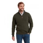 Schoffel Calton Cotton Cashmere Cable Knit 1/4 Zip Jumper 3148 – Loden Green – Mens Clothing - Crep Direct UK Schoffel Calton Cotton Cashmere Cable Knit 1/4 Zip Jumper 3148 – Loden Green – Mens Clothing - Crep Direct UK