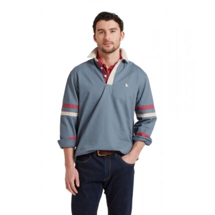 Schoffel Truro Deck Shirt 3150 – Dark Pigeon Blue – Mens Clothing - Crep Direct UK
