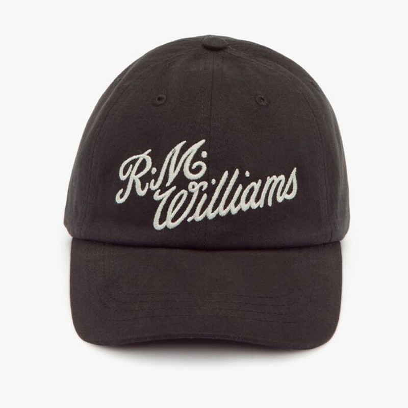 R. M. Williams Script Cap – Black Silver – Mens Clothing - Crep Direct UK R. M. Williams Script Cap – Black Silver – Mens Clothing - Crep Direct UK