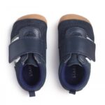 Start-Rite Shuffle Shoes – Navy White Leather / Nubuck – Boys First Shoes - Crep Direct UK