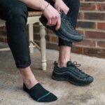 Swole Panda No-Show Bamboo Socks – Black – Ladies Clothing - Crep Direct UK
