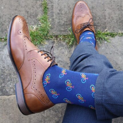 Swole Panda Bicycle Socks – Blue – Mens Clothing - Crep Direct UK