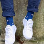 Swole Panda Football Bamboo Socks – Blue – Mens Clothing - Crep Direct UK