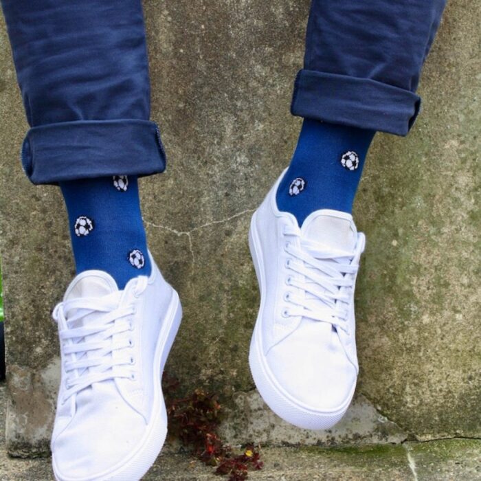 Swole Panda Football Bamboo Socks – Blue – Mens Clothing - Crep Direct UK