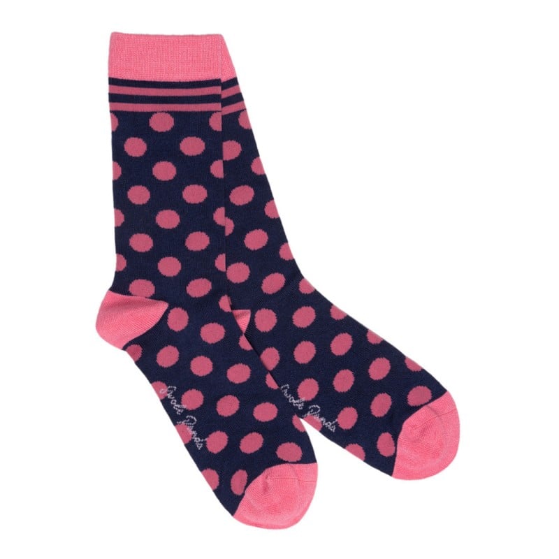 Swole Panda Pink Polka Bamboo Socks – Navy – Ladies Clothing - Crep Direct UK Swole Panda Pink Polka Bamboo Socks – Navy – Ladies Clothing - Crep Direct UK